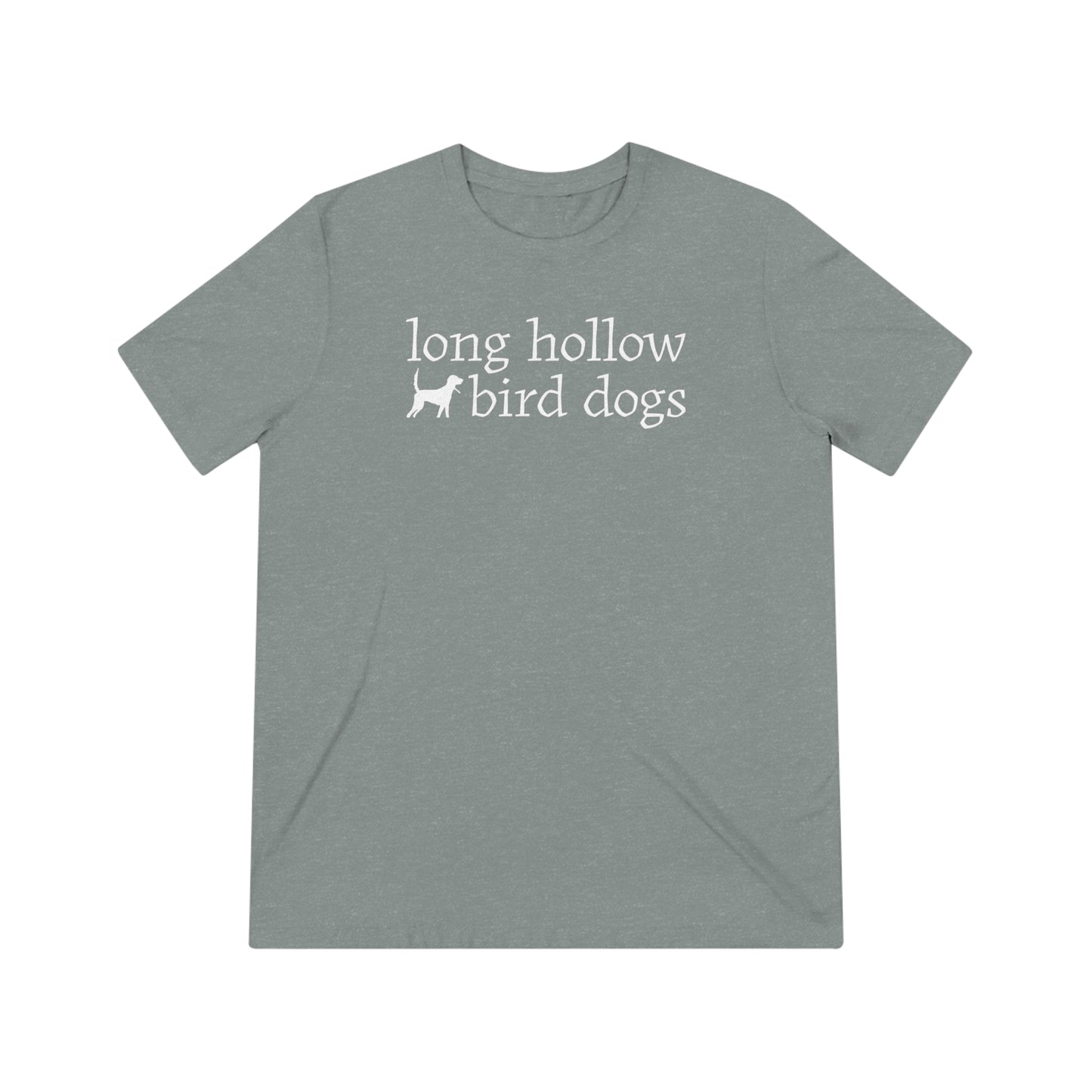 Long Hollow Bird Dogs - Adult Bella Canvas Short Sleeve - Triblend - Full Logo