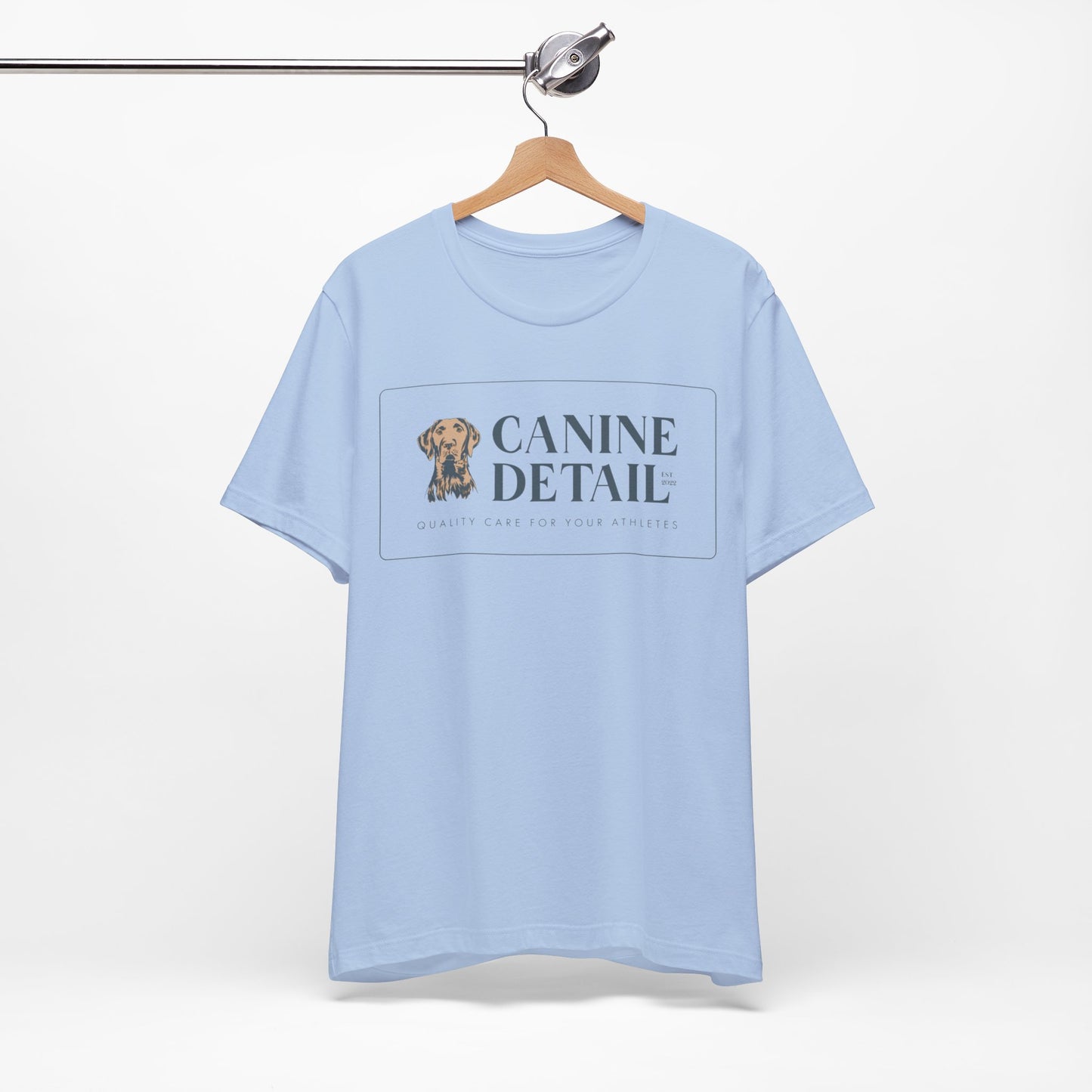 Canine Detail - Adult Unisex Short Sleeve Tee - Retangular Logo