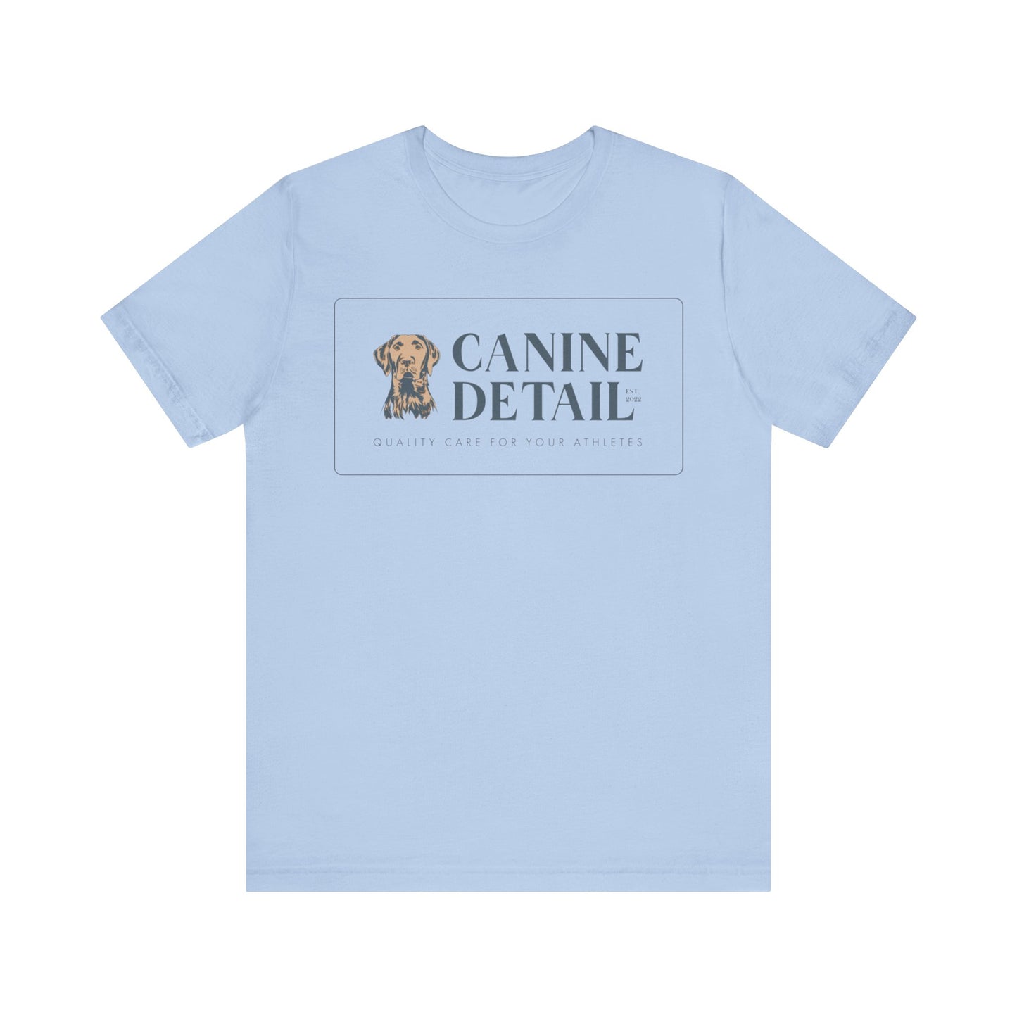 Canine Detail - Adult Unisex Short Sleeve Tee - Retangular Logo