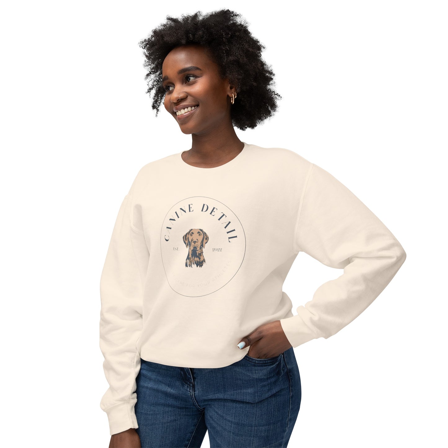 Canine Detail - Comfort Colors - Adult Crewneck - Round Logo