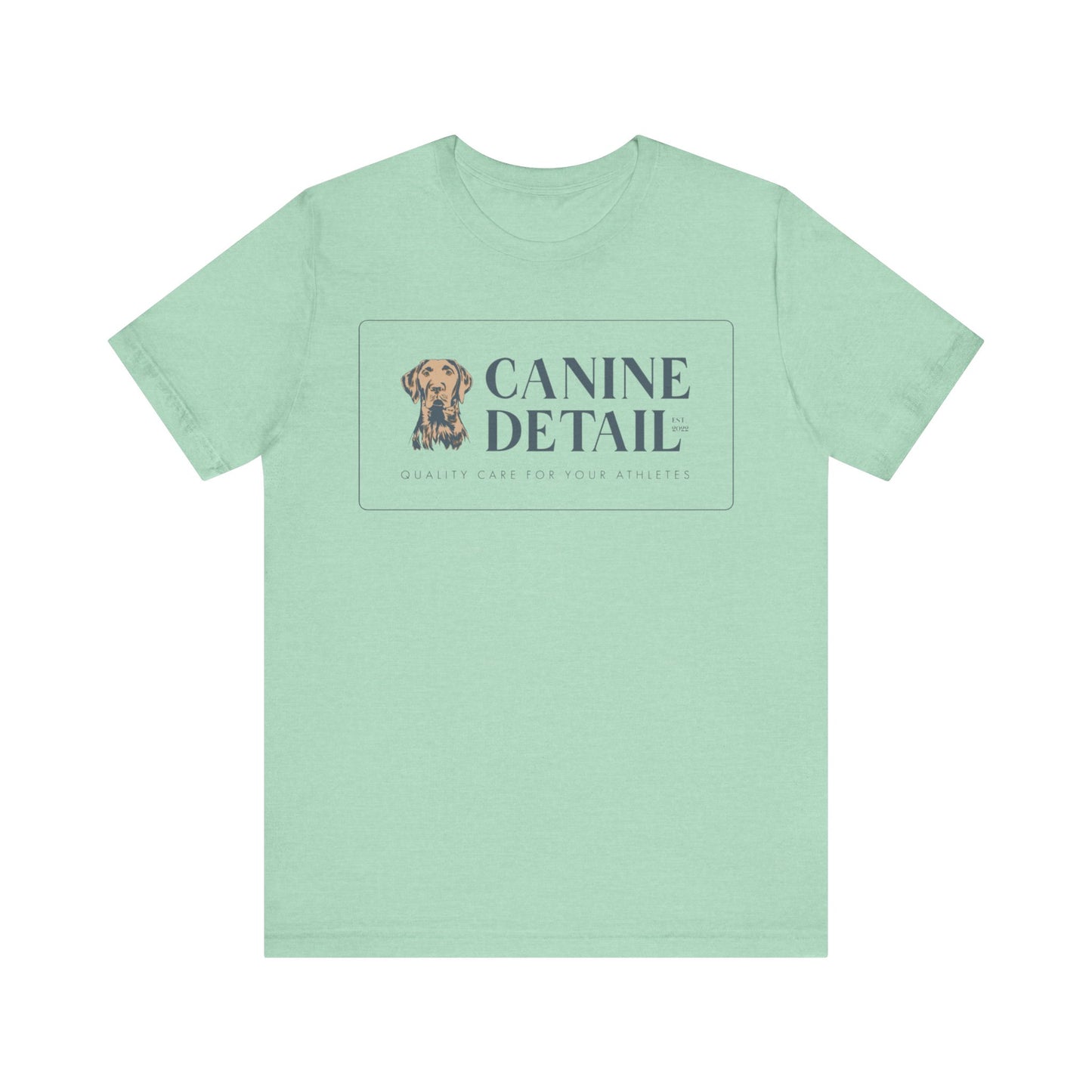 Canine Detail - Adult Unisex Short Sleeve Tee - Retangular Logo