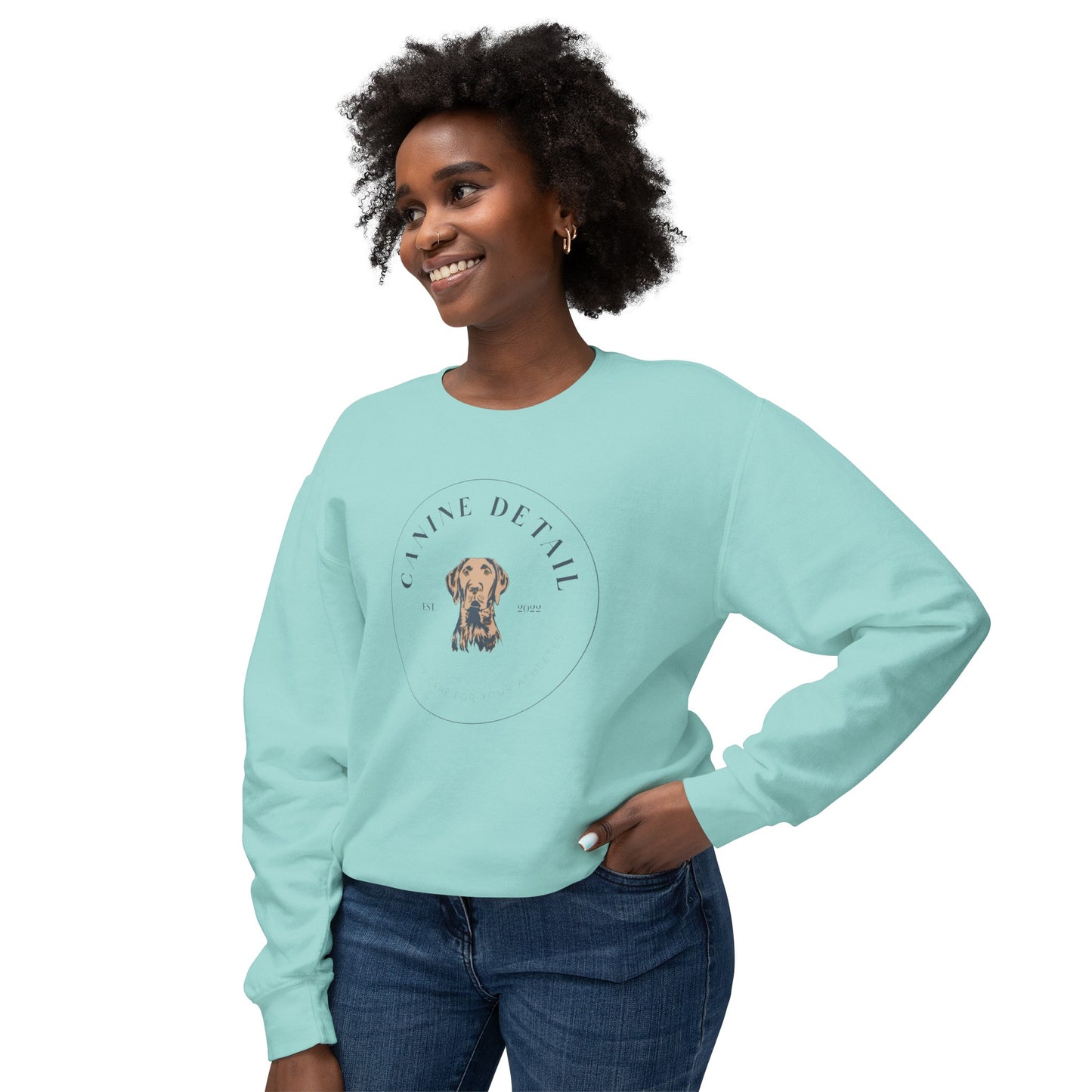 Canine Detail - Comfort Colors - Adult Crewneck - Round Logo