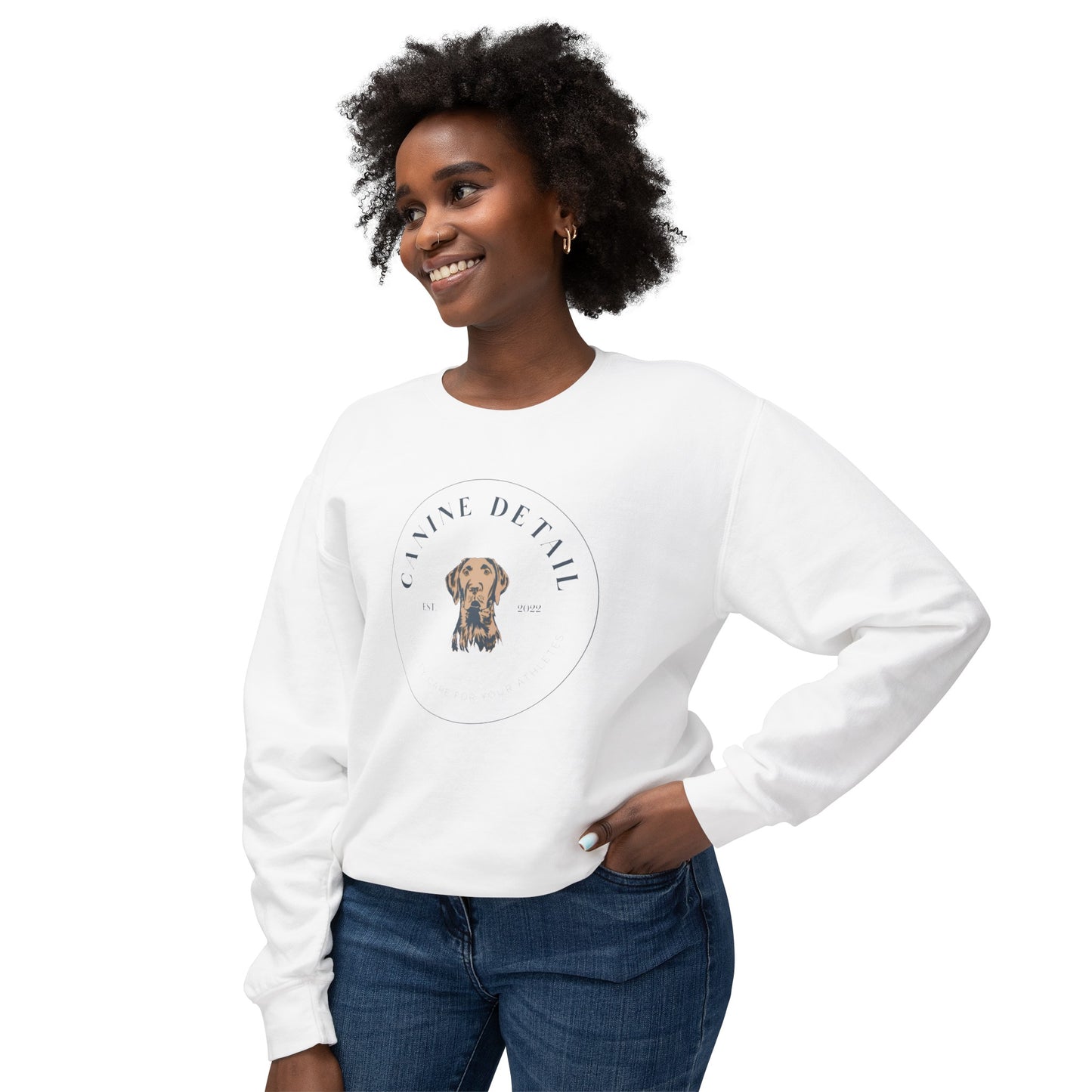 Canine Detail - Comfort Colors - Adult Crewneck - Round Logo