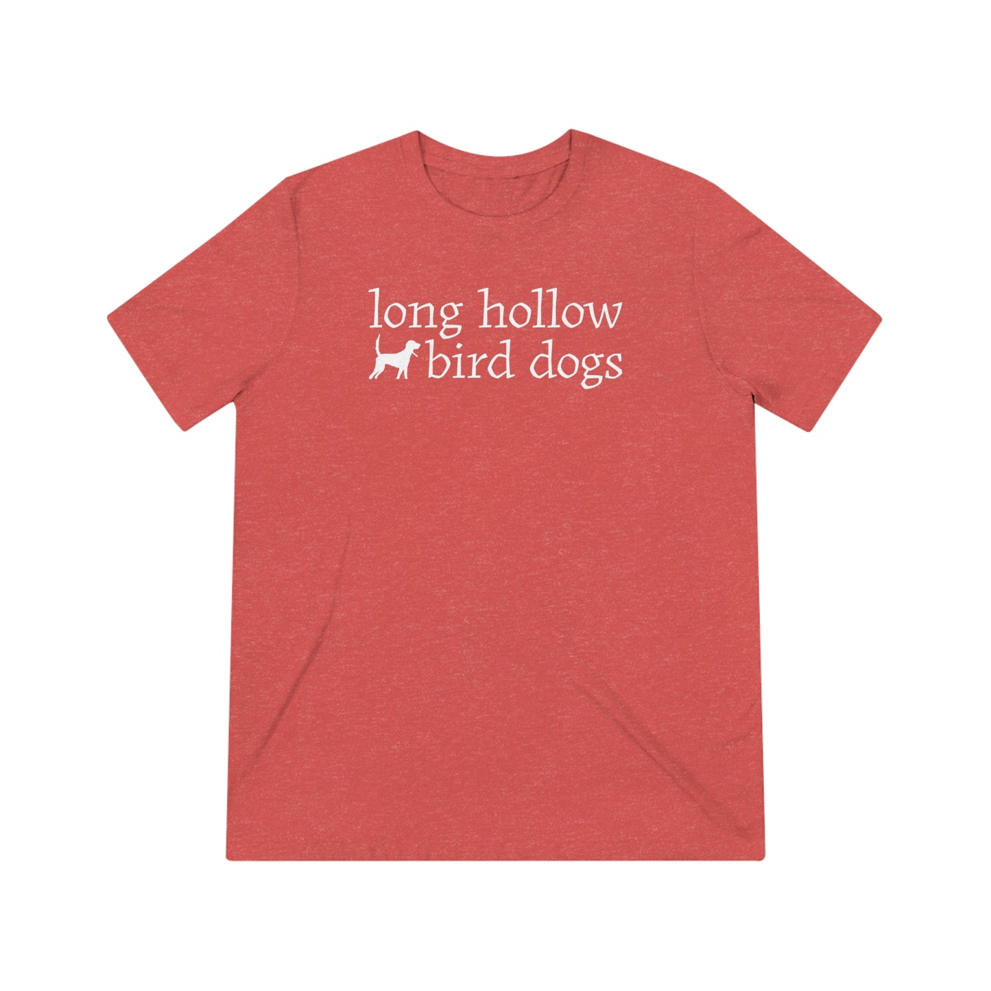 Long Hollow Bird Dogs - Adult Bella Canvas Short Sleeve - Triblend - Full Logo