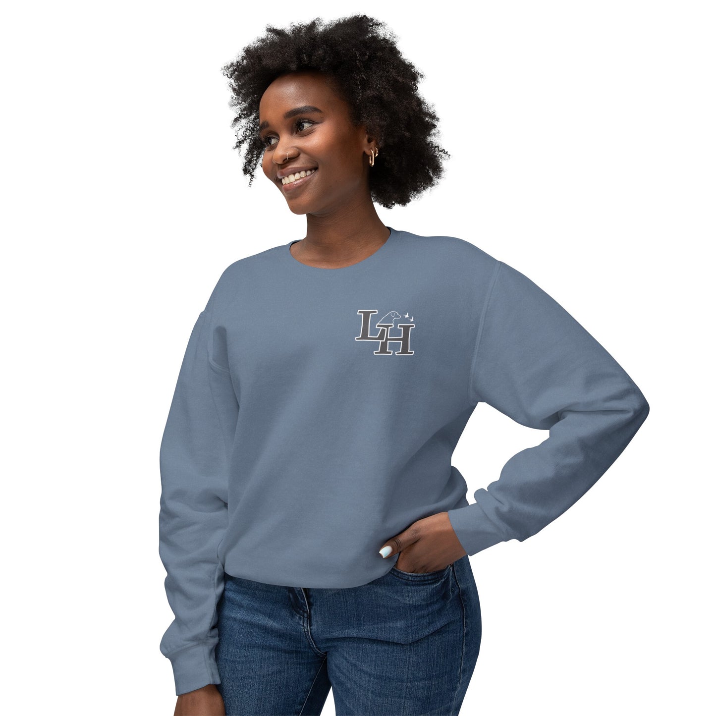 Long Hollow Retrievers - Comfort Colors - Adult Crewneck - Short Logo