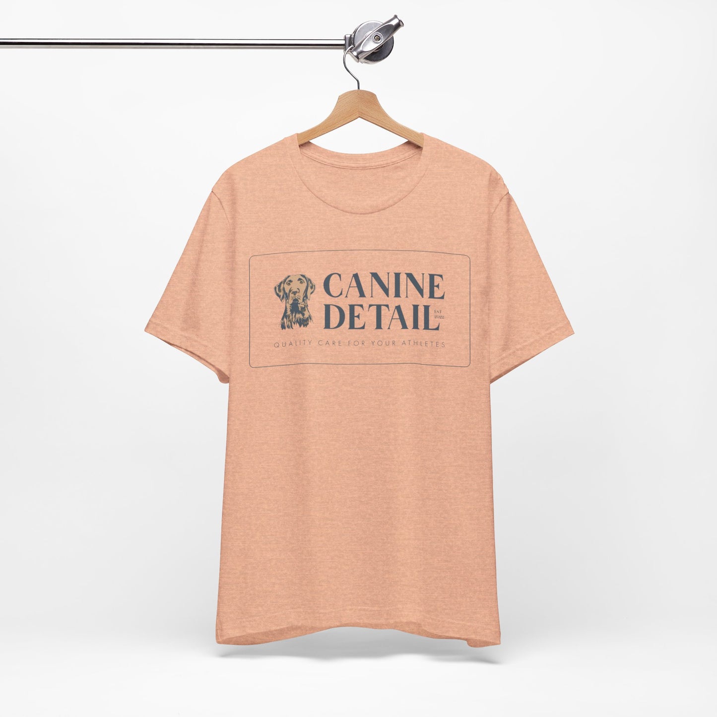 Canine Detail - Adult Unisex Short Sleeve Tee - Retangular Logo
