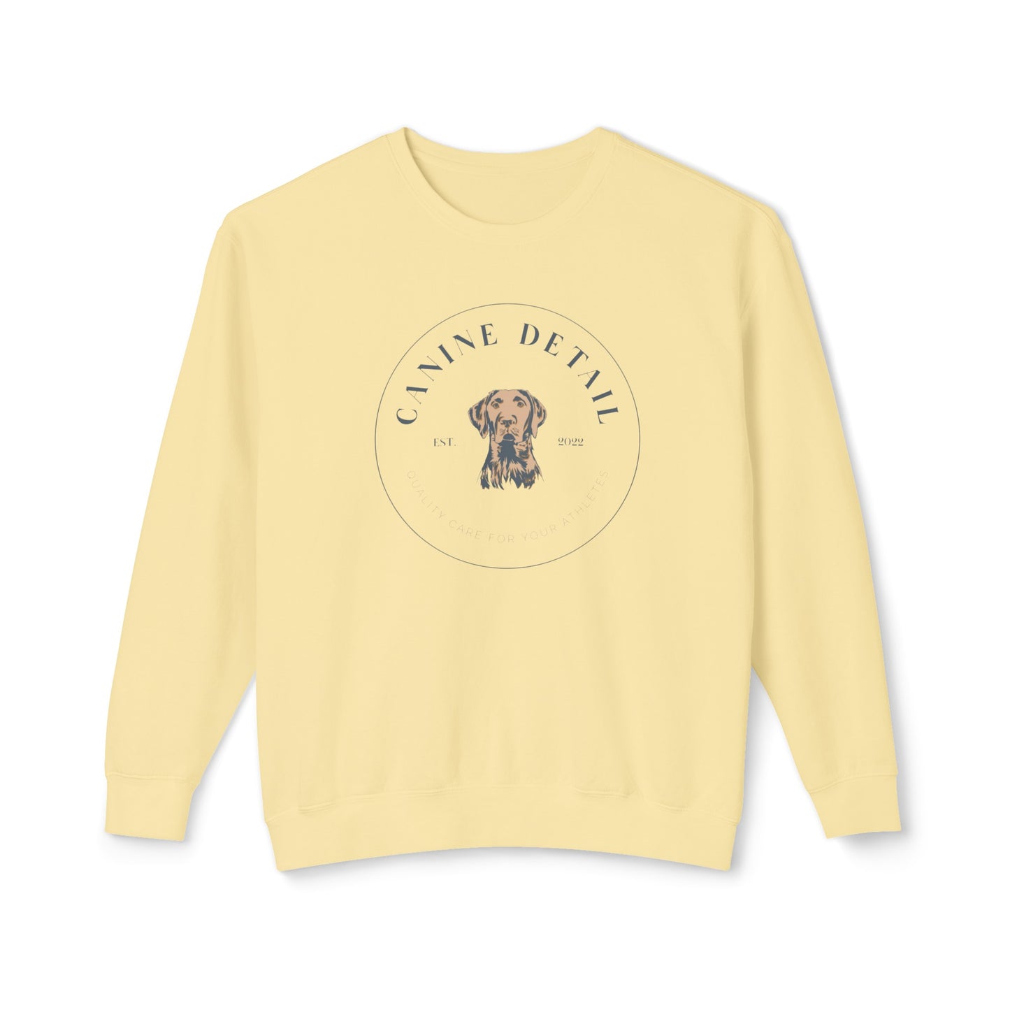 Canine Detail - Comfort Colors - Adult Crewneck - Round Logo