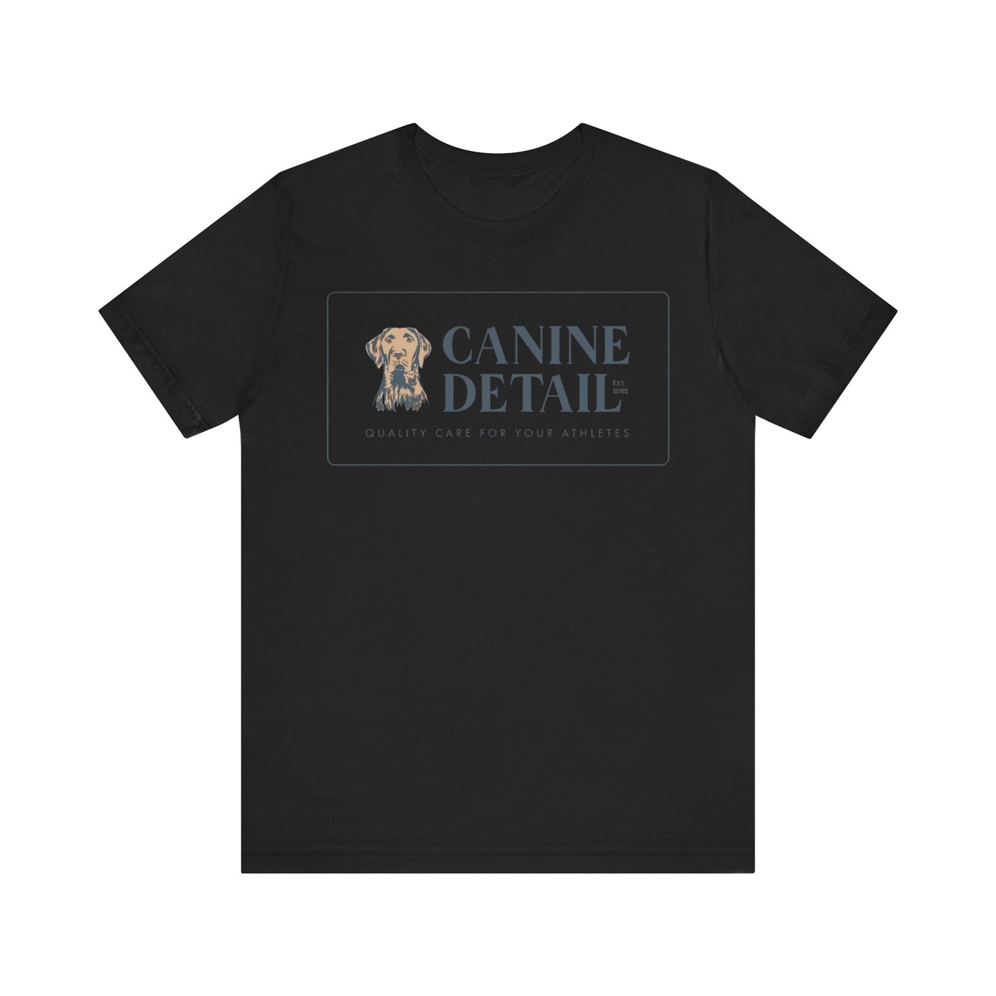 Canine Detail - Adult Unisex Short Sleeve Tee - Retangular Logo