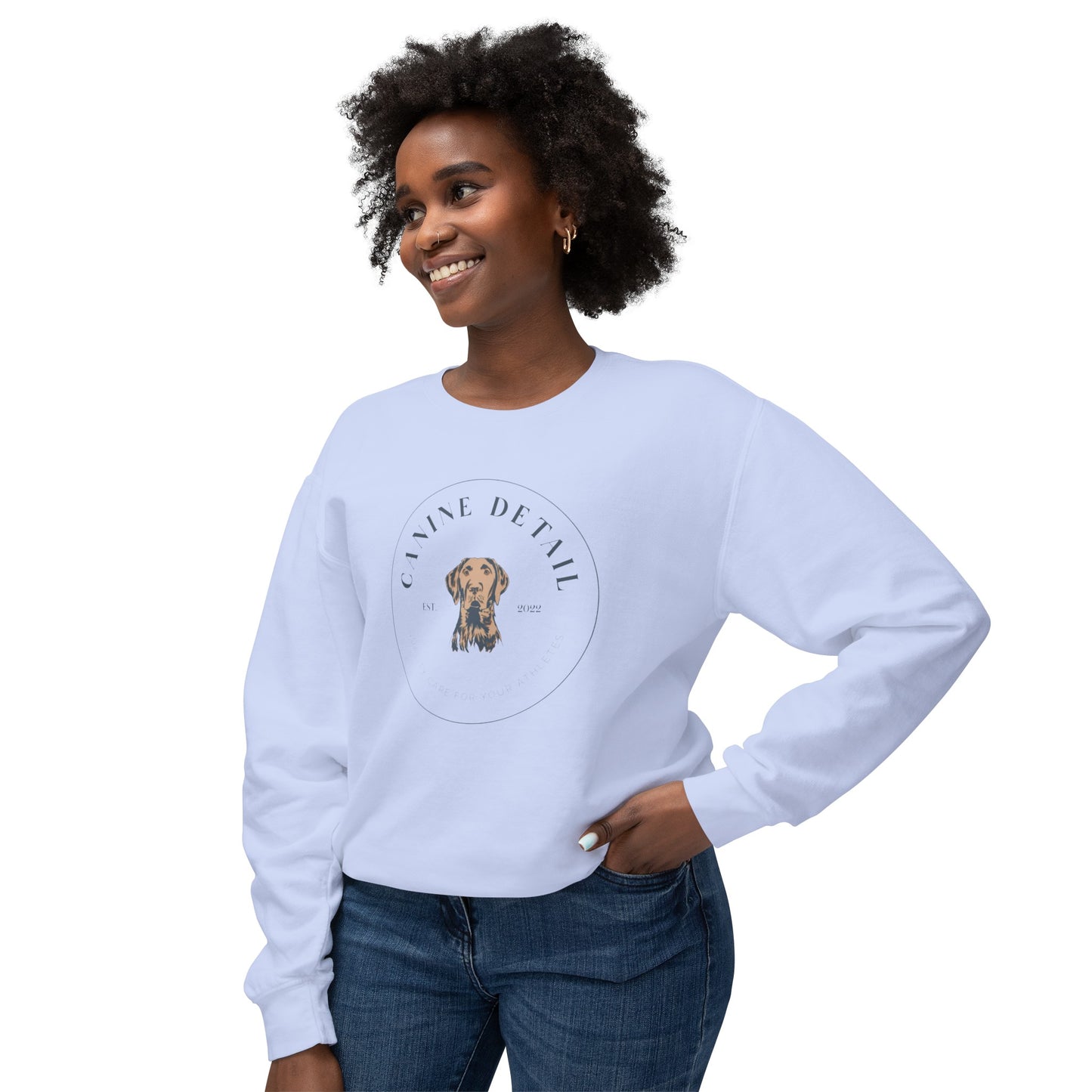 Canine Detail - Comfort Colors - Adult Crewneck - Round Logo