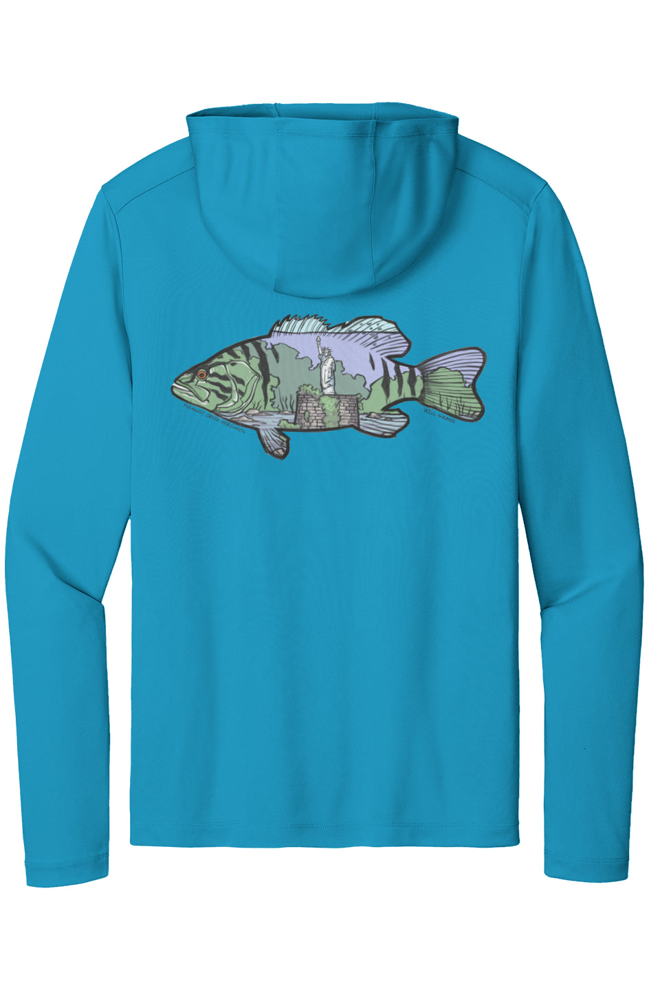 Susquehanna Statue of Liberty Smallmouth UV Pro Hoodie