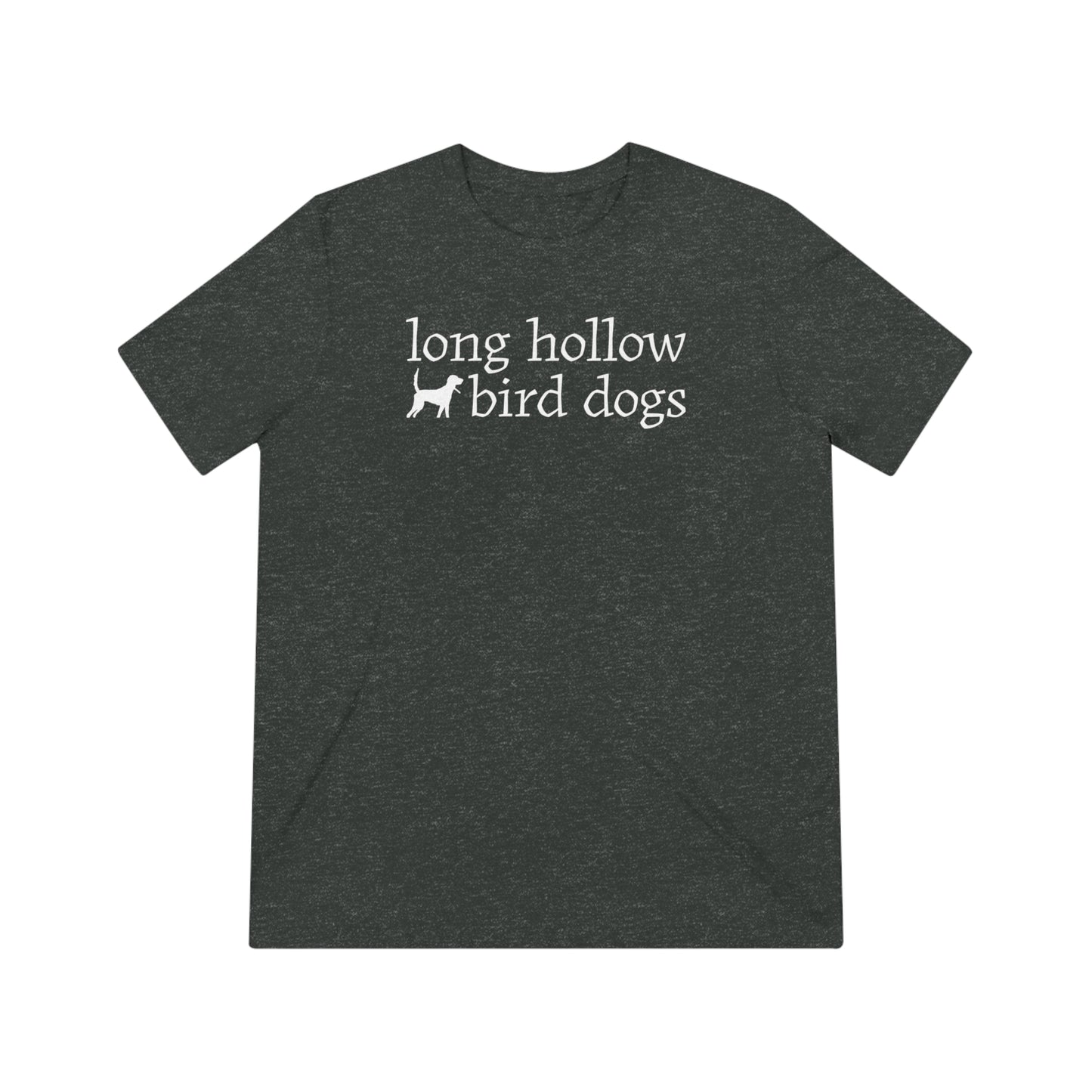 Long Hollow Bird Dogs - Adult Bella Canvas Short Sleeve - Triblend - Full Logo
