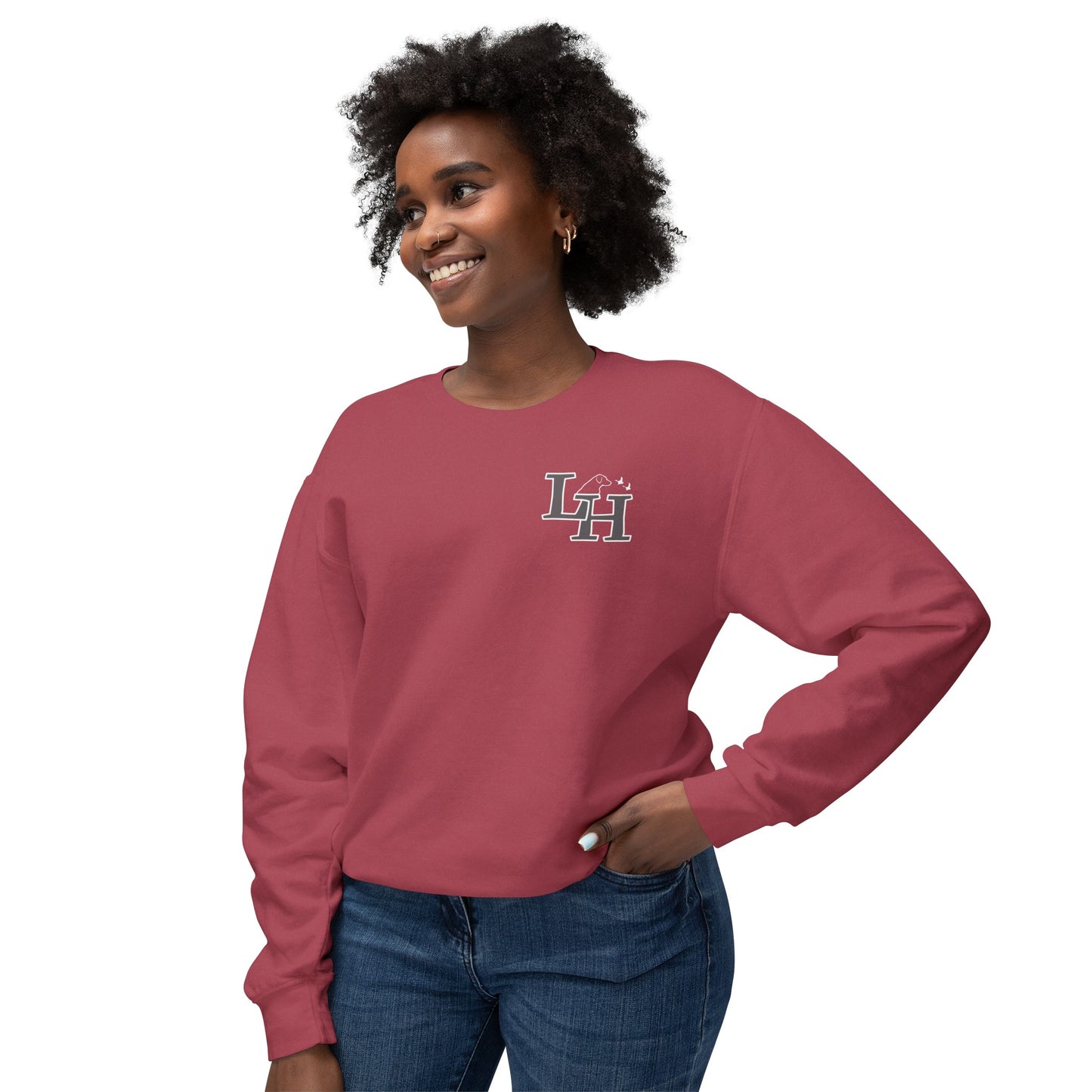 Long Hollow Retrievers - Comfort Colors - Adult Crewneck - Short Logo