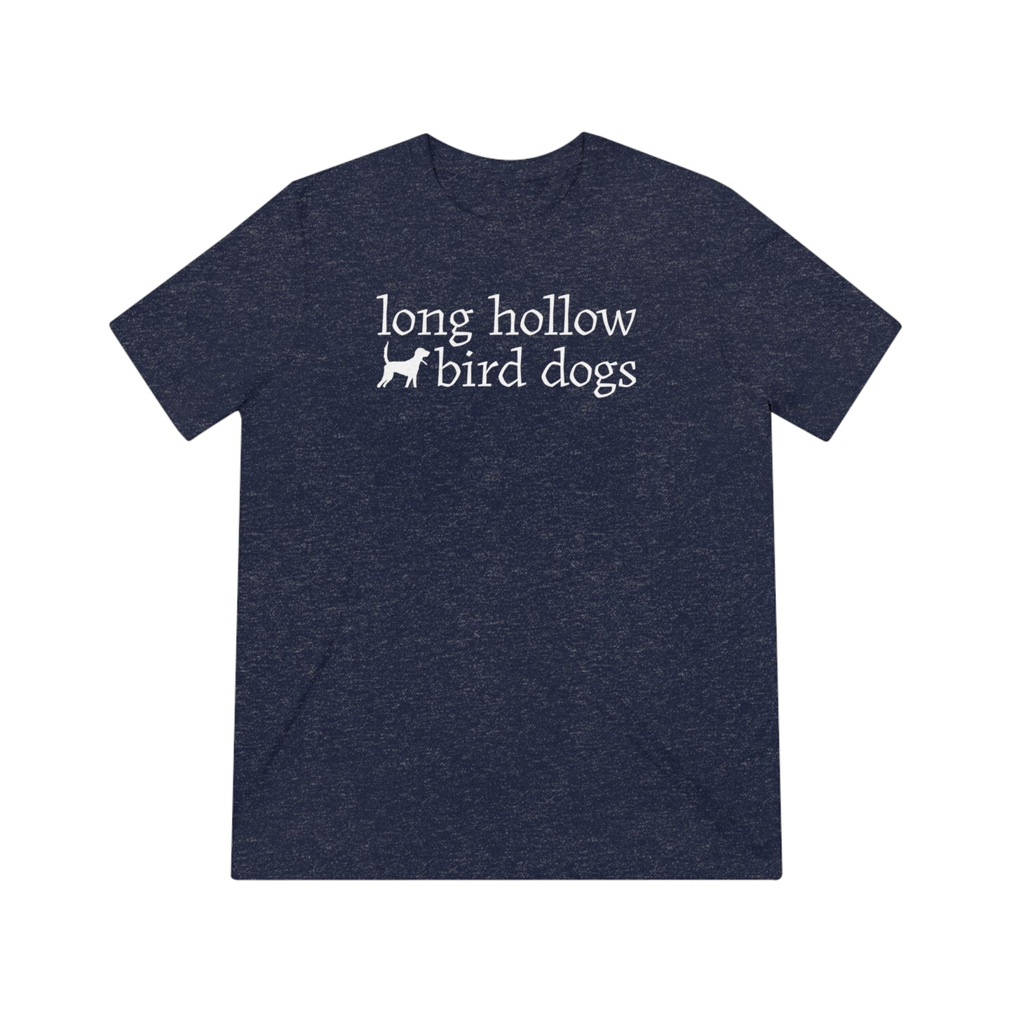 Long Hollow Bird Dogs - Adult Bella Canvas Short Sleeve - Triblend - Full Logo