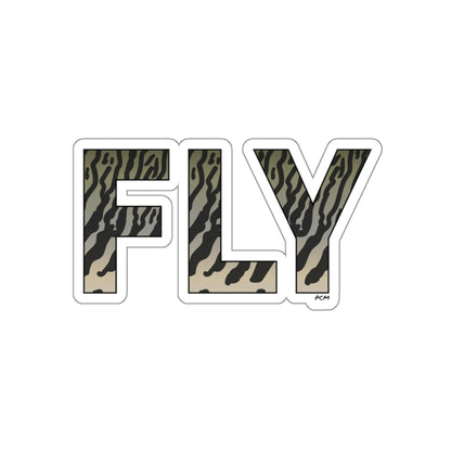 Musky FLY Die-Cut Sticker