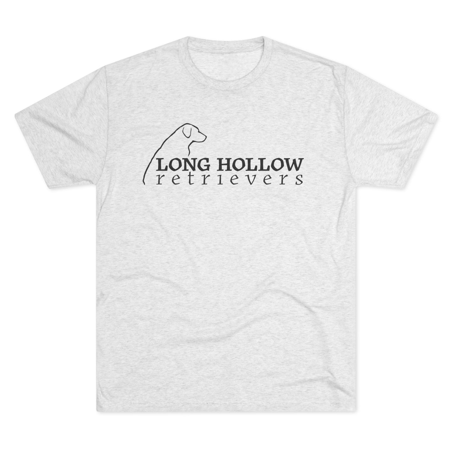 Long Hollow Retrievers - Next Level Short Sleeve Tee - Tri Blend - Full Logo