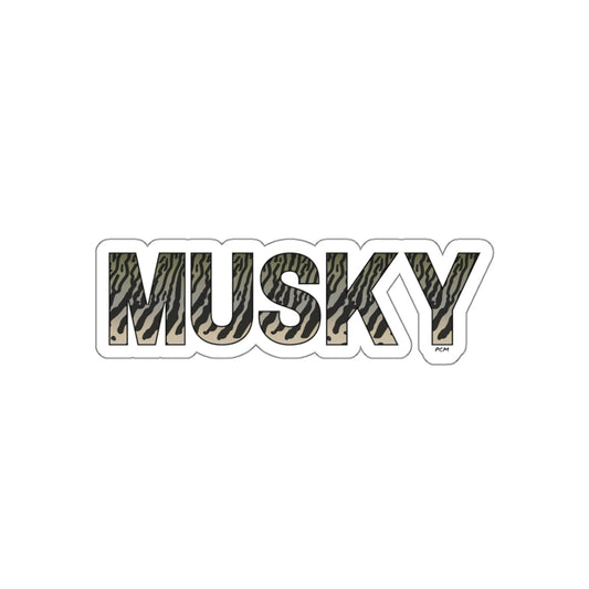 Musky SKIN Letters Die-Cut Sticker