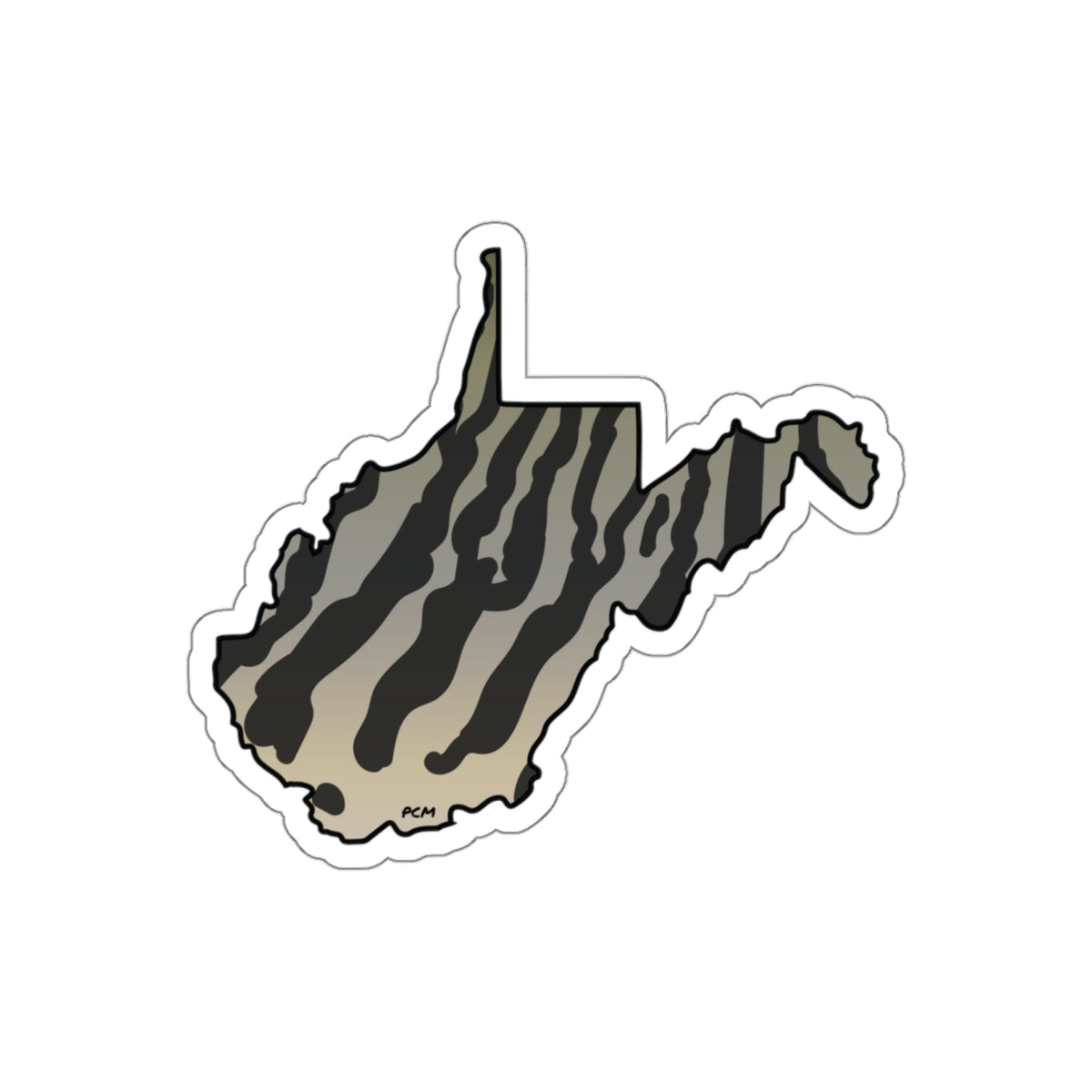 West Virginia MUSKY SKIN Die-Cut Sticker