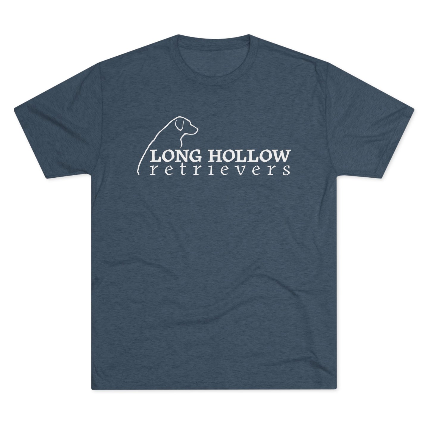 Long Hollow Retrievers - Next Level Short Sleeve Tee - Tri Blend - Full Logo