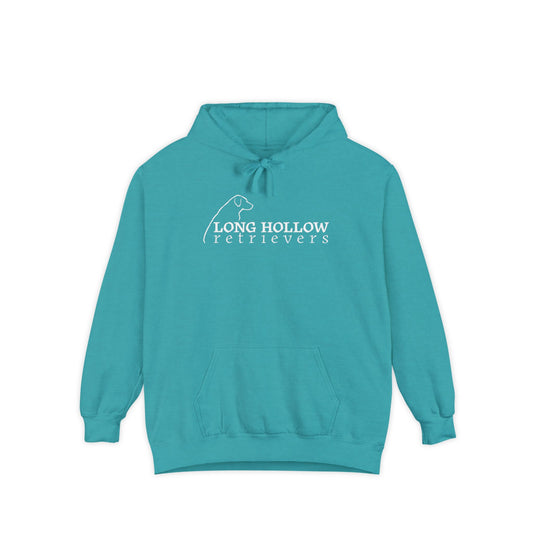 Long Hollow Retriever - Adult Garment-Dyed Hoodie - Comfort Colors