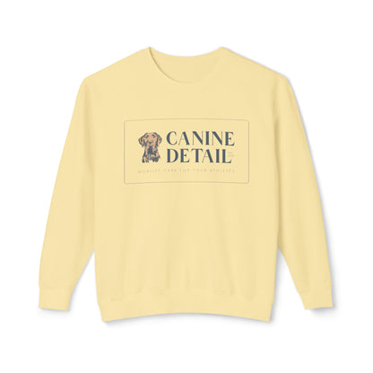 Canine Detail  - Comfort Colors - Adult Crewneck - Rectangle Logo