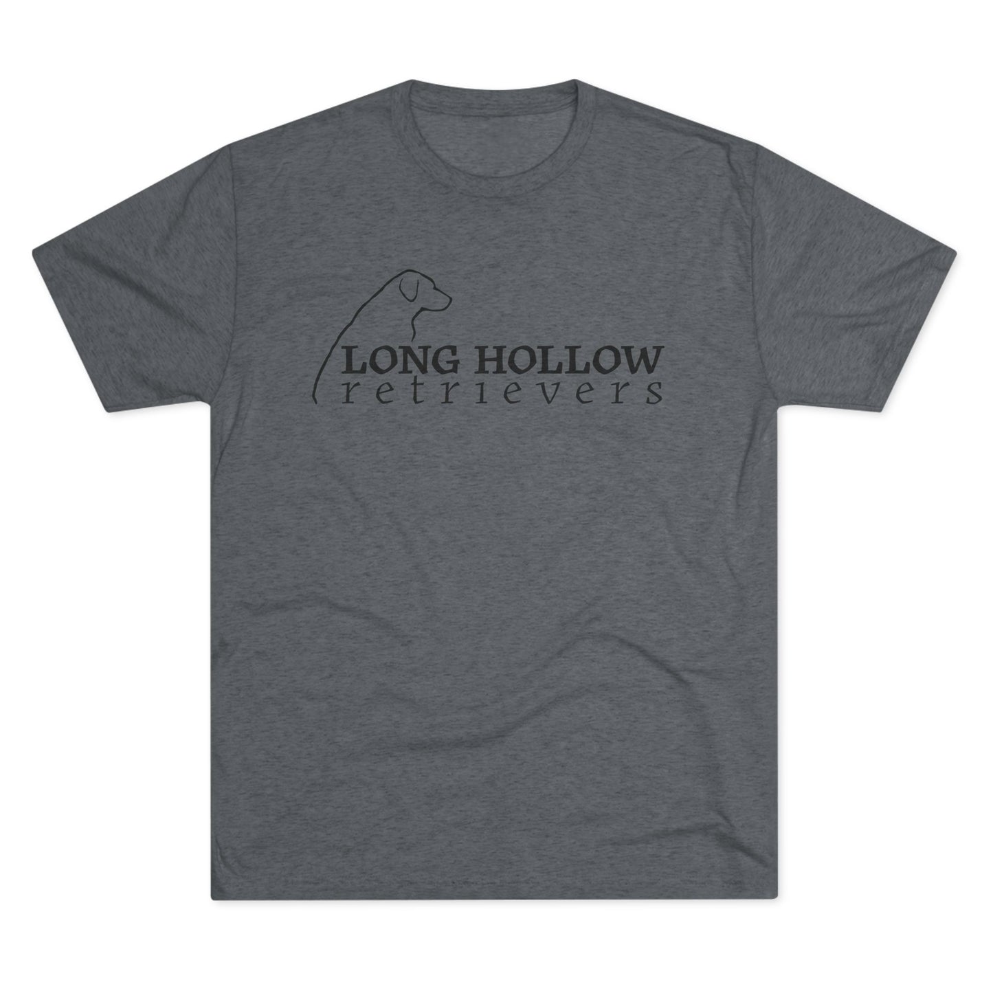 Long Hollow Retrievers - Next Level Short Sleeve Tee - Tri Blend - Full Logo