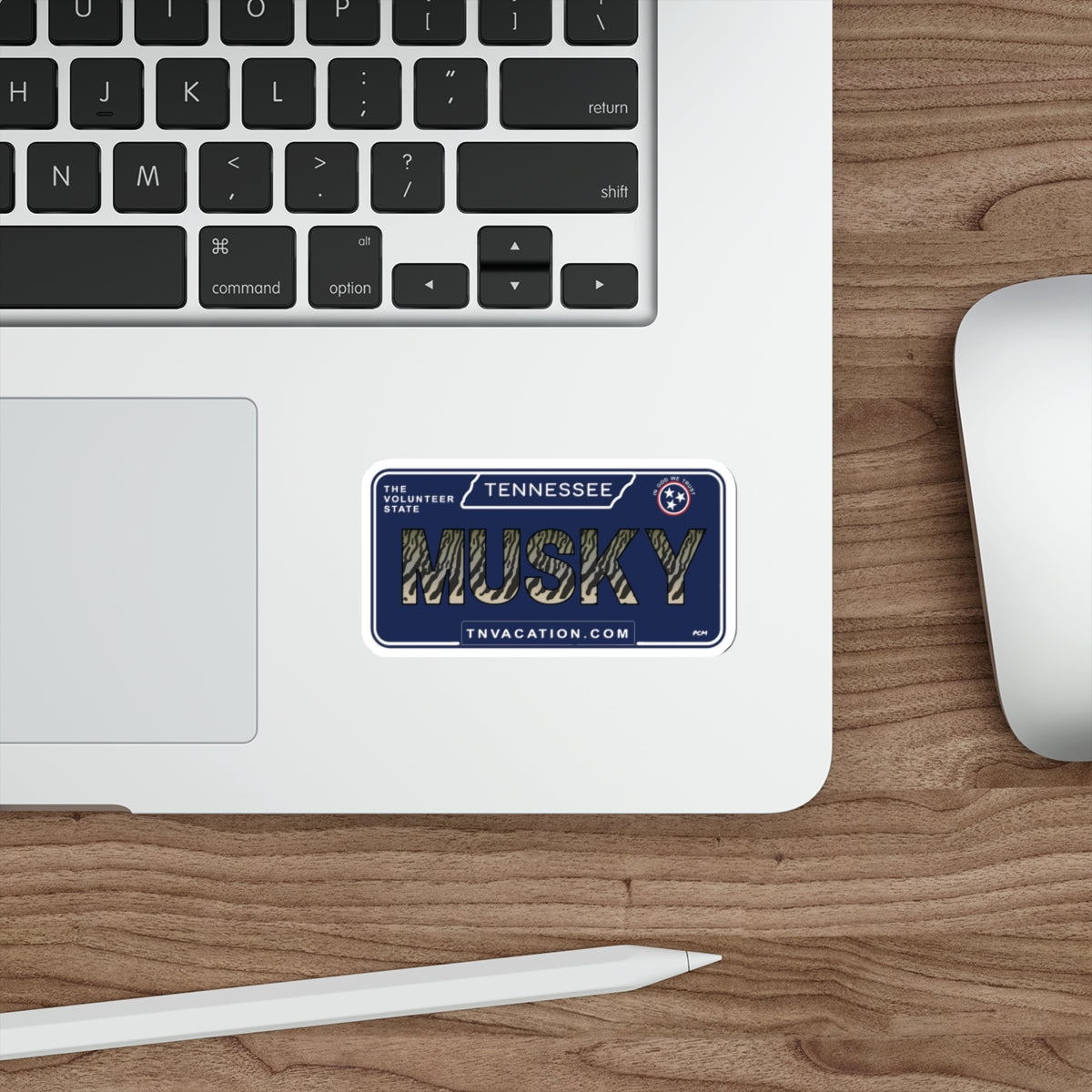 Tennessee Musky Plate Die-Cut Sticker