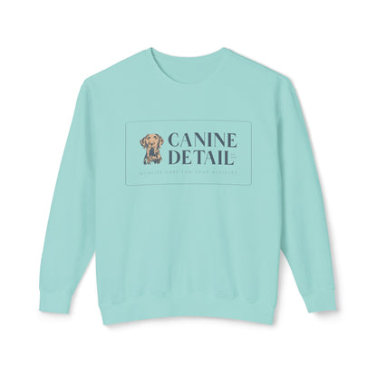 Canine Detail  - Comfort Colors - Adult Crewneck - Rectangle Logo