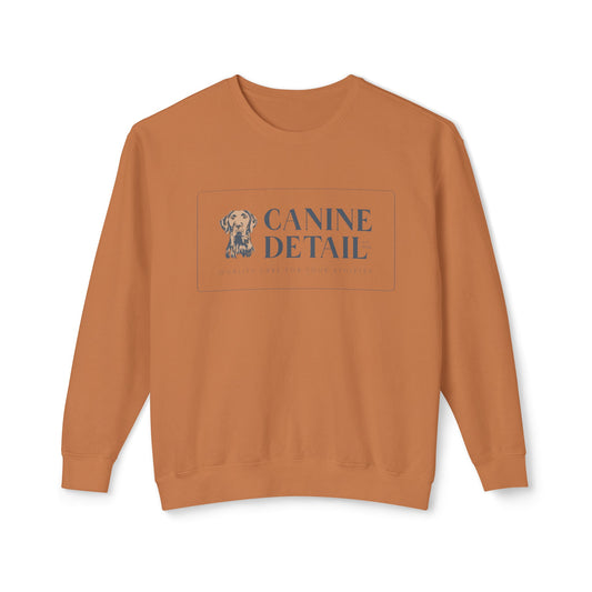 Canine Detail  - Comfort Colors - Adult Crewneck - Rectangle Logo