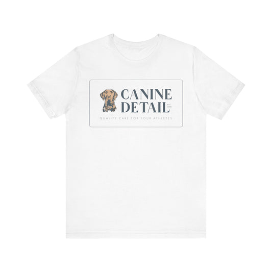 Canine Detail - Adult Unisex Short Sleeve Tee -  Retangular Logo