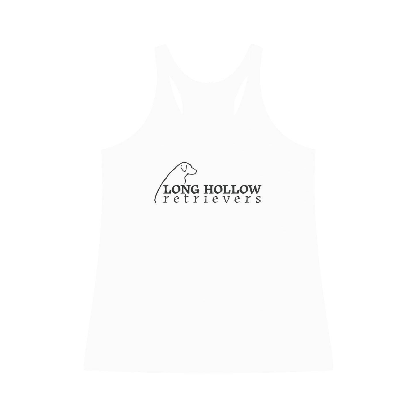 Long Hollow Retriever - Women's Tri-Blend Racerback Tank - Full Logo