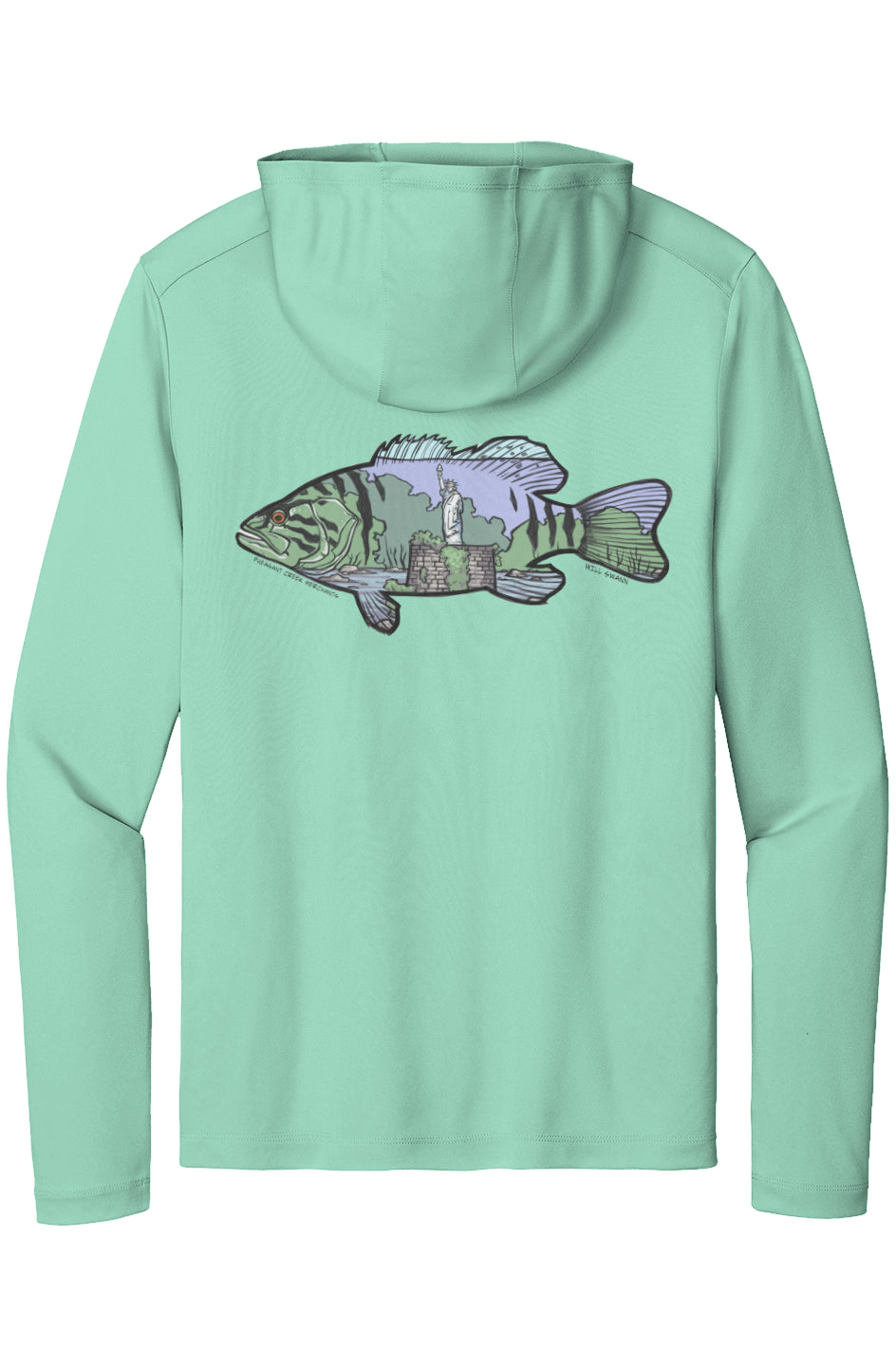 Susquehanna Statue of Liberty Smallmouth UV Pro Hoodie