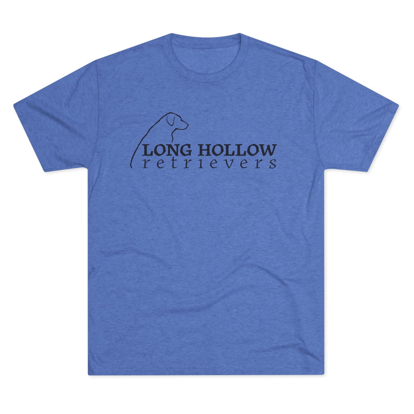 Long Hollow Retrievers - Next Level Short Sleeve Tee - Tri Blend - Full Logo