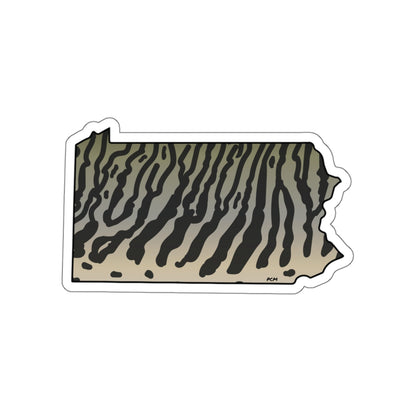 Pennsylvania MUSKY Skin Die-Cut Sticker