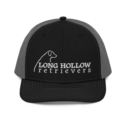 Long Hollow Retrievers - 112 Richardson Trucker Hat - Black/Charcoal Gray