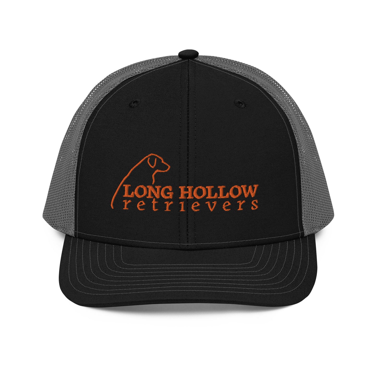 Long Hollow Retrievers - 112 Richardson Trucker Hat - Black/Heather Grey