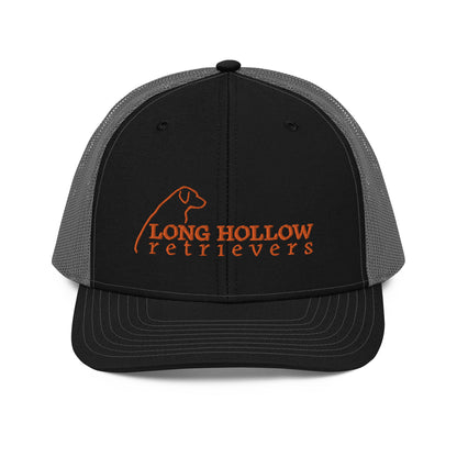 Long Hollow Retrievers - 112 Richardson Trucker Hat - Black/Heather Grey