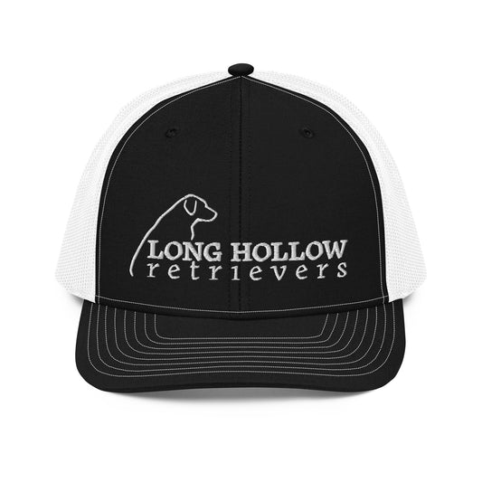 Long Hollow Retrievers - 112 Richardson Trucker Hat - Black/White