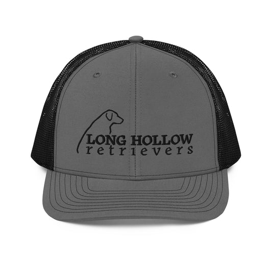 Long Hollow Retrievers - 112 Richardson Trucker Hat - Charcoal Grey/Black