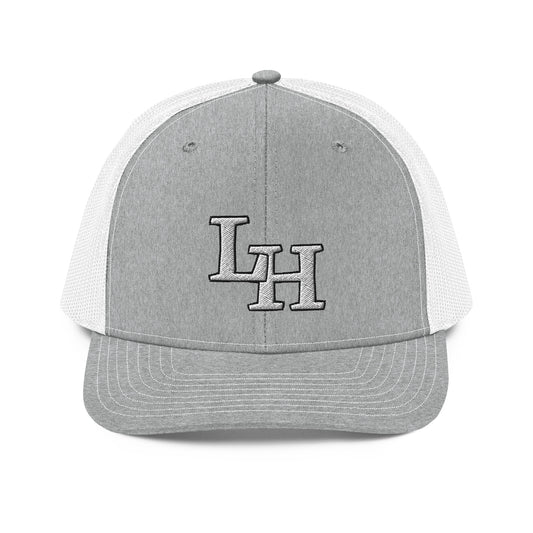 Long Hollow Bird Dogs - Richardson 112 Trucker Hat - Heather Grey/White LH White Logo